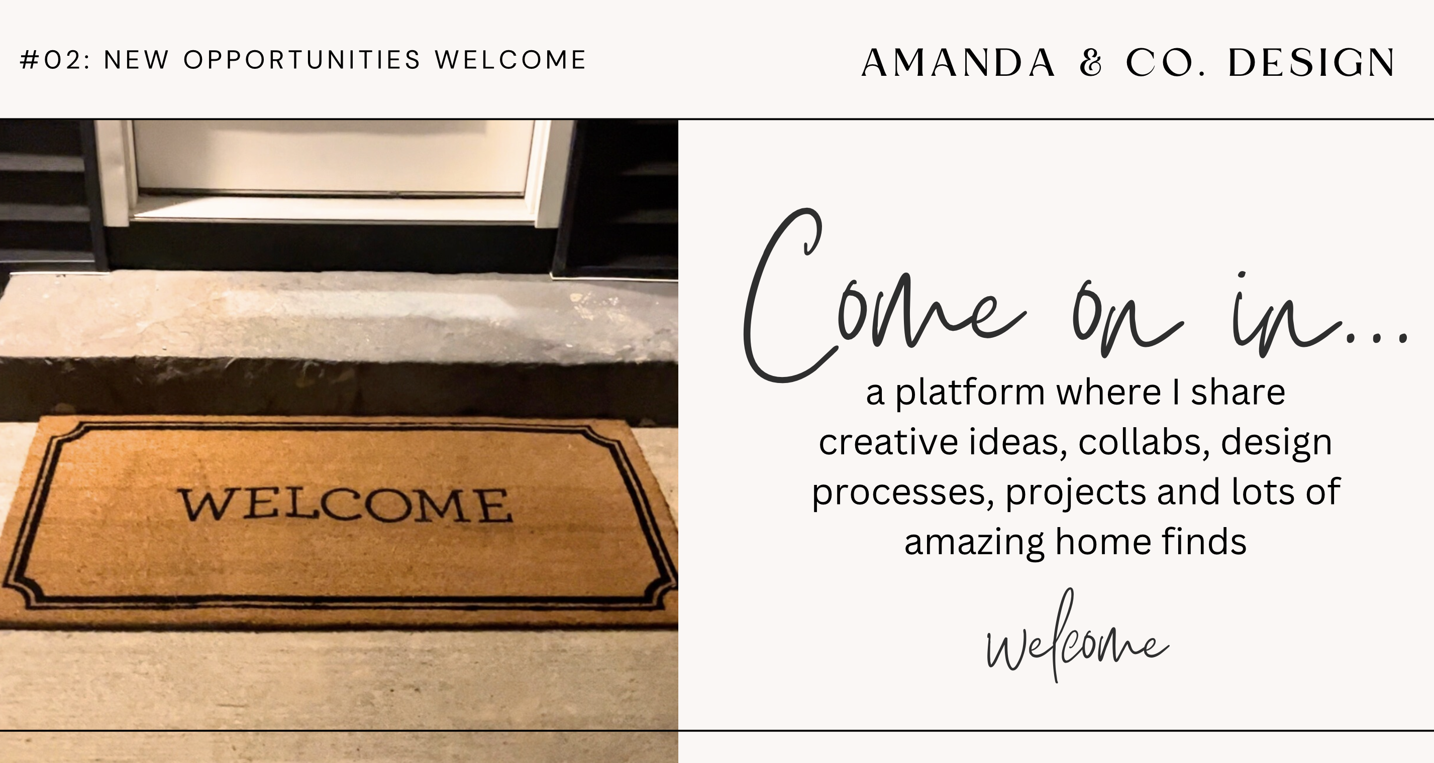 New Opportunities Welcome